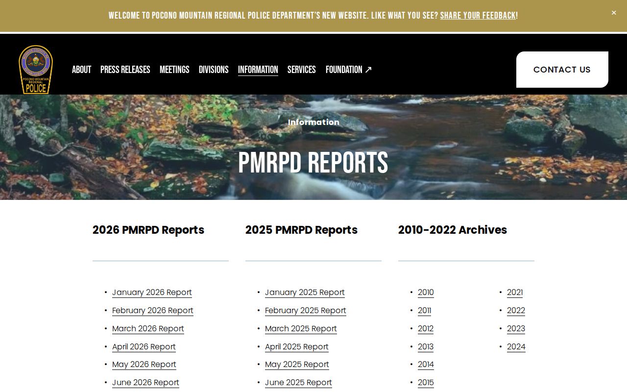 Monroe County PMRPD arrest report and records archive